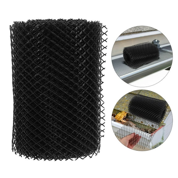 HORIALENCE 1 Roll Gutter Screen Covers Replacing Mesh Gutter Guard for Drainage System 11.8x6.3in