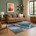 thumbnail image 7 of Addison Rugs Mayfield Premium Machine Washable Transitional Abstract Blue Rectangle Rug, 8' x 10', 7 of 7