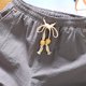 thumbnail image 4 of Mens Pantalones Cortos Atléticos de Verano de Ocio Mezcla de Lino de Algodón, Elástico Bolsillo de Cordón de Cintura para Correr, Yoga Y Relajarse, 4 of 4