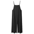 thumbnail image 5 of eczipvz Jumpsuits for Girls Kids Casual Sleeveless Jumpsuits Spaghetti Strap Romper Long Pants with Pockets Kids Romper Black|7-8 Years, 5 of 7
