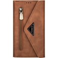 thumbnail image 6 of Crossbody Wallet Case for Samsung Galaxy S23 FE 5G for Women, Zipper Purse Handbag Neck Strap Lanyard Cover with 9 Card Holder Case for Samsung Galaxy S23 FE 5G XK Brown, 6 of 18
