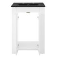 thumbnail image 6 of Sink Vanity Cabinet, Melamine, White Black, Modern Contemporary Urban Design, Hotel Bedroom Bathroom Master Suite Guest, 6 of 10