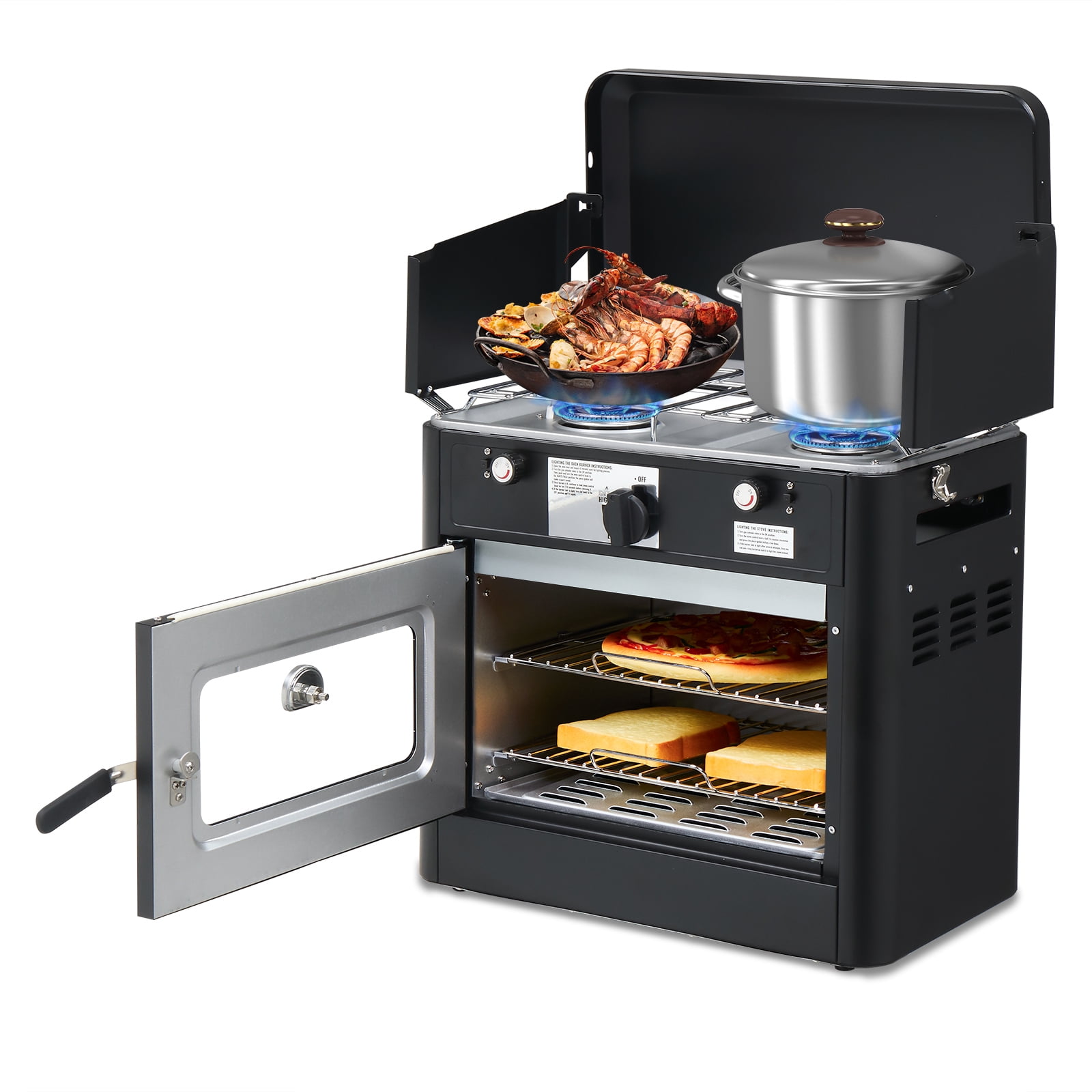 Ktaxon Stove & Oven 2 Burner Propane Camping Stove