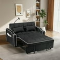 thumbnail image 6 of Kadyn Sofa Bed, Couch Bed, Foldable Sofa Bed with USB Port, Ashtray, and Rotating Telephone Stand, Black, 6 of 11