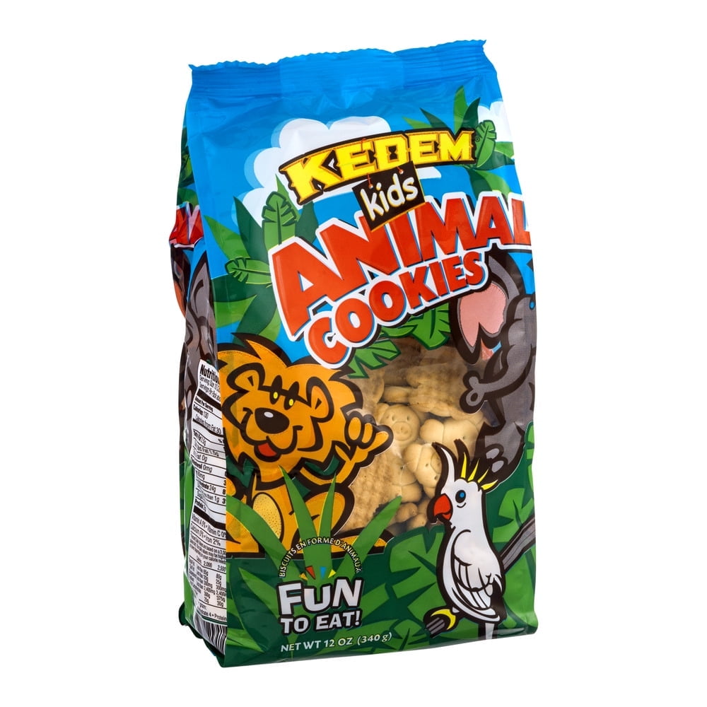 Pack of 12, Kedem Animal Cookies, 12 oz
