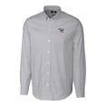 thumbnail image 2 of Men's Cutter & Buck  Charcoal Iowa Cubs Big & Tall Oxford Stretch Stripe Long Sleeve Button-Down Dress Shirt, 2 of 3