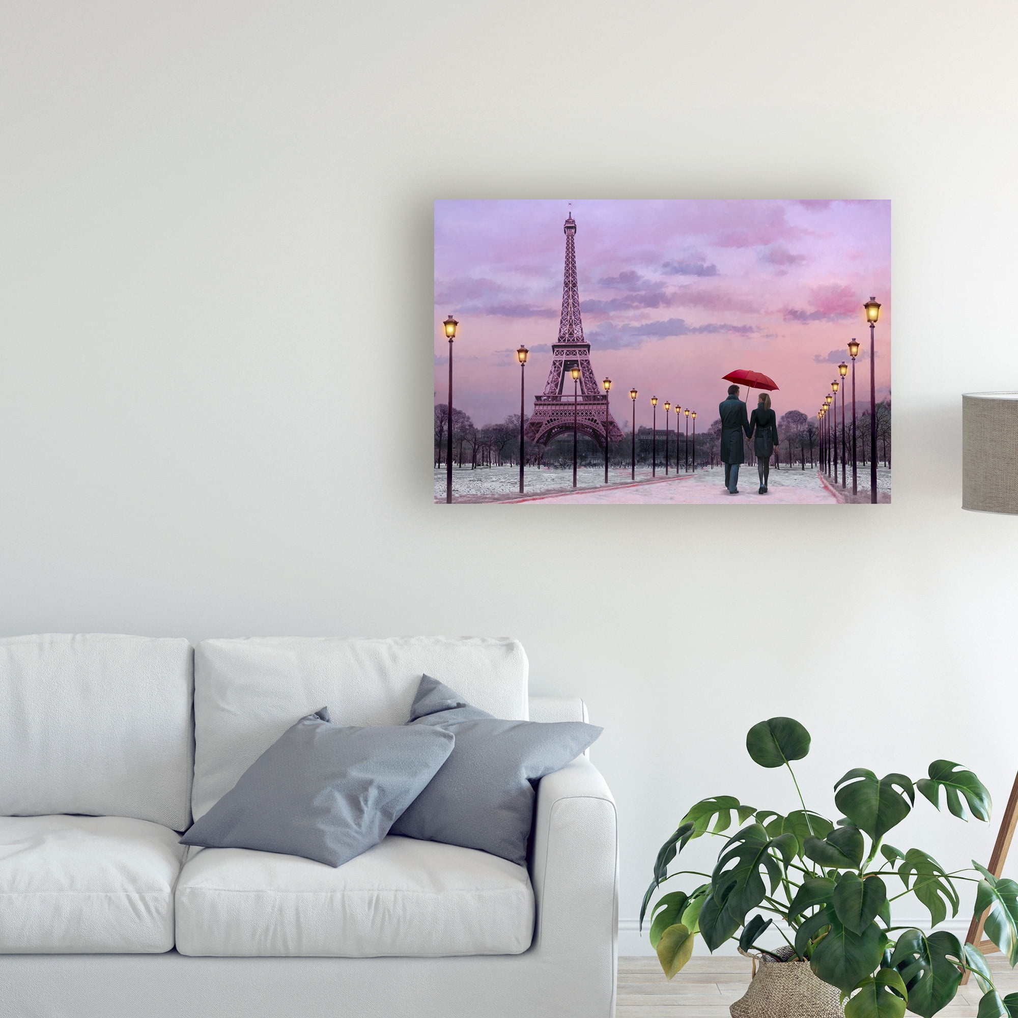 Trademark Fine Art 'Red Paris Umbrella' Canvas Art by Chris Consani