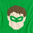thumbnail image 2 of Green Lantern Simple Face Unisex Adult T Shirt (Small) Kelly Green, 2 of 6