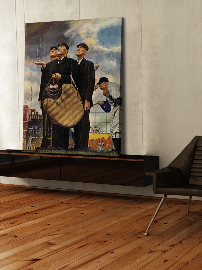 Marmont Hill 'Bottom Of The Sixth' by Norman Rockwell Painting Print on Wrapped Canvas