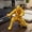 Golden, variant on 3D Printed Ninja Pen Holder, Cool Ninja Figurine Desk Stand for Pencil, Kneeling Ninja Warrior Pen Holder, Creative Pencil Stand for Home School, Unique Figurine Pen Rack for Collectors