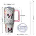 thumbnail image 2 of Halloween Pumpkin Gift 30oz Insulated Travel Coffee Mug with Handle and Straw Lid – Spooky Cup, 2 of 5