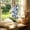 67#Blue, variant on Artificial Phalaenopsis Orchid Potted Plants, 7-Flower Lifelike Faux Ornament, Maintenance Free Built-in White Pot for Independence Day, Home Decor, Wedding and Banquet Decoration
