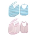 thumbnail image 1 of 10pcs TPU Reutilizable Adultos Comer Baberos Terry Cloth Protectores de ropa de comedor Discapacidad Delantal de Salvador Babero reutilizable impermeable para comer, 1 of 10