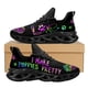 thumbnail image 1 of Zapatillas deportivas de moda a prueba de golpes para mujer, calzado para peluqueros caninos y peluqueros de mascotas, zapatillas para correr con degradado psicodélico, tenis para niñas., 1 of 6