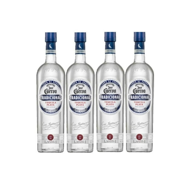 Pack de 4 Tequila Jose Cuervo Tradicional Plata 950 ml Jose Cuervo Tradicional Plata