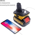 thumbnail image 4 of Adaptador De Batería De 20 V Dca1820 Para Herramientas Dewalt De 18 V Convertir Todos Los Convertidores De Batería De Litio Dewalt Amarillo-Nuevo Vogacara HA020018-00, 4 of 7