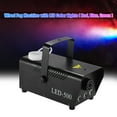 thumbnail image 2 of TFixol Portable Indoor Fog Machine with RGB LED Lights for Parties, Weddings, and Concerts - Black Iron Shell, Remote Control Included (Battery Provided), 2 of 7