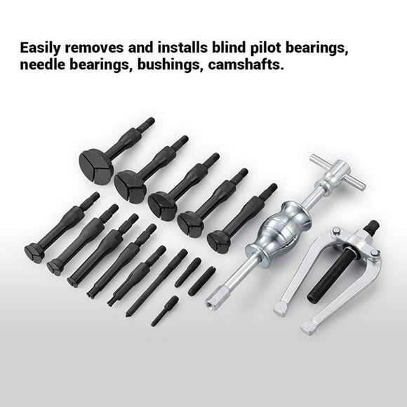 Manual dismantling device,Collet And Seal Hammer Pilot Removal Pilot Removal Tool Slide Hammer Pilot Inner Slide Hammer And Seal Kit 16 Pcs Blind Seal Kit Inner Blind Collet Kit Inner Slide Mewmewcat