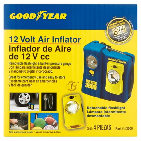 Good Year 12 Volt Air Inflator, 4 count