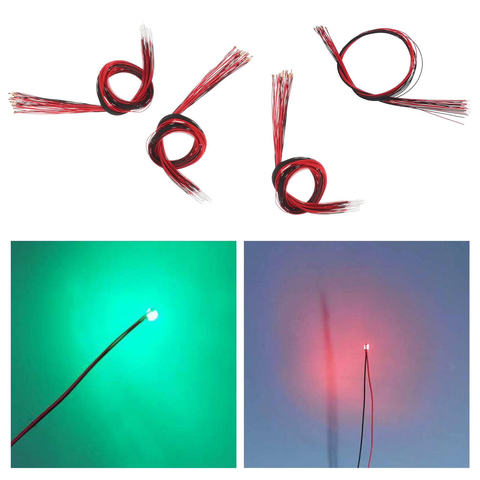 Led Câblées Modélisme Lot De 20 Mini Orange - Câblées, Pour Modélisme