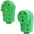 thumbnail image 1 of 30 Amp RV Male and Female Plug Set - Green Camper with Handle, Electrical Adapter Receptacle 55245 Green 30 Amp, 1 of 5