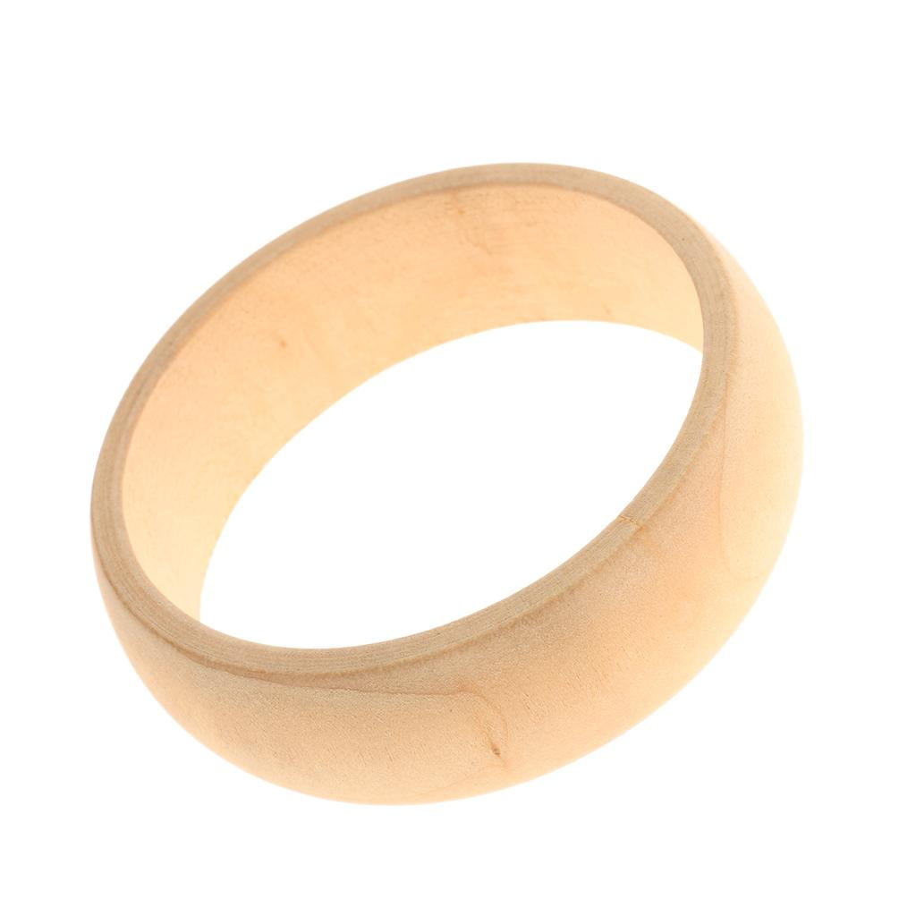 segolike Unfinished Wooden Bracelets Bangle for Carving Painting