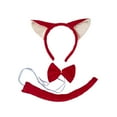 thumbnail image 2 of BELOVING Ensemble Oreilles et Queue Oreilles de Chat et Longue Queue pour Jeu de Rôle de Fête d'Anniversaire Rouge, 2 of 10