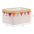 thumbnail image 4 of Unique Bargains Fabric Collapsible Storage Cube Basket with Handles for Shelves 1pcs Beige, 4 of 7