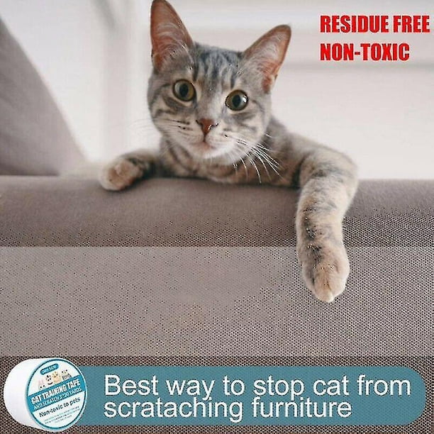Rollo de cinta protectora antiarañazos para gatos para muebles y sofás