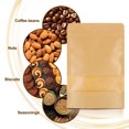 thumbnail image 5 of Uxcell 50pcs Kraft Stand Up Pouches, 10 x 14" Resealable Kraft Paper Zip Seal Food Storage Bags Multipurpose Bulk Packing Bags with Matte Window for Dried Fruit Nut Coffee Tea, 5 of 7