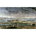 thumbnail image 2 of Bower, John 32x21 Gold Ornate Wood Framed with Double Matting Museum Art Print Titled - Bombardment of Fort Mchenry, 2 of 4