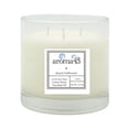 thumbnail image 3 of Beach Driftwood Large 3 Wick Candle 30 oz Essential Oils & Soy Wax Clear Glass, 3 of 3