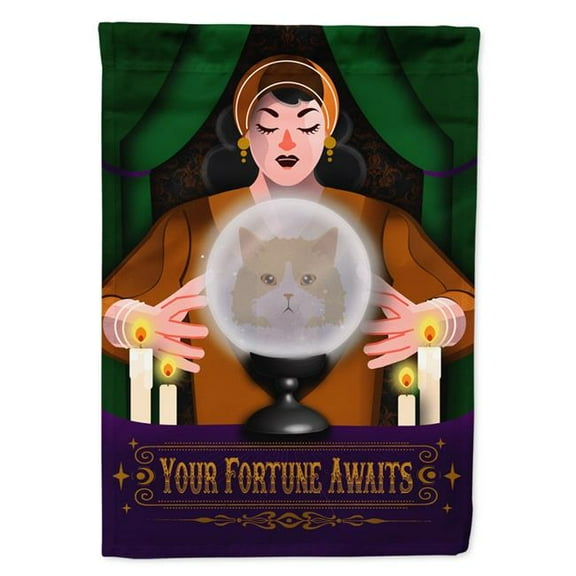 Carolines Treasures MLM1548GF 15.5 x 11.25 in. Oregon Rex Cat Halloween Garden Flag