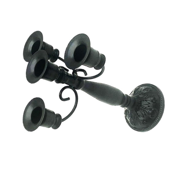 Giaone Decorative Iron Candle Holder 4 Cup Baroques Candelabra Vintage Candlestick