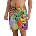 thumbnail image 2 of Naloa Dancing African Womans Men's Beach Shorts, Surfing shorts, Swim trunks, Quick Dry Swim Trunks for Surfing Beach Fun - Large, 2 of 9