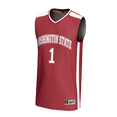 thumbnail image 2 of Unisex GameDay Greats #1 Crimson Washington State Cougars Lightweight Collegiate Basketball Fashion Jersey, 2 of 4