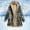 Grey, variant on jsaierl Women's Vintage Ethnic Fleece Lined Hoodies Oversized Button Down Long Sleeve Fuzzy Jacket Sweatshirt Graphic Plus Size Hooded Coat