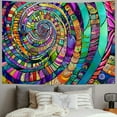 thumbnail image 2 of Autua Psychedelic Art Tapestry Wall Hanging Unique Style Graphic Tapestries Home Wall Decor for Living Room Bedroom Apartment Farmhouse Dorm 40x30inch, 2 of 6