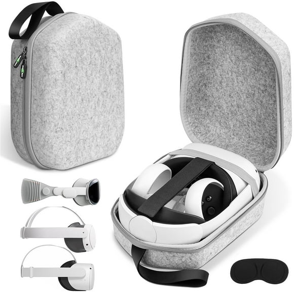Funda de transporte rígida compatible con Oculus Quest 2/3