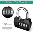 thumbnail image 5 of Combination Padlock, 4-Digit Code Padlock, Resettable Gym Lock, Waterproof for, 5 of 5