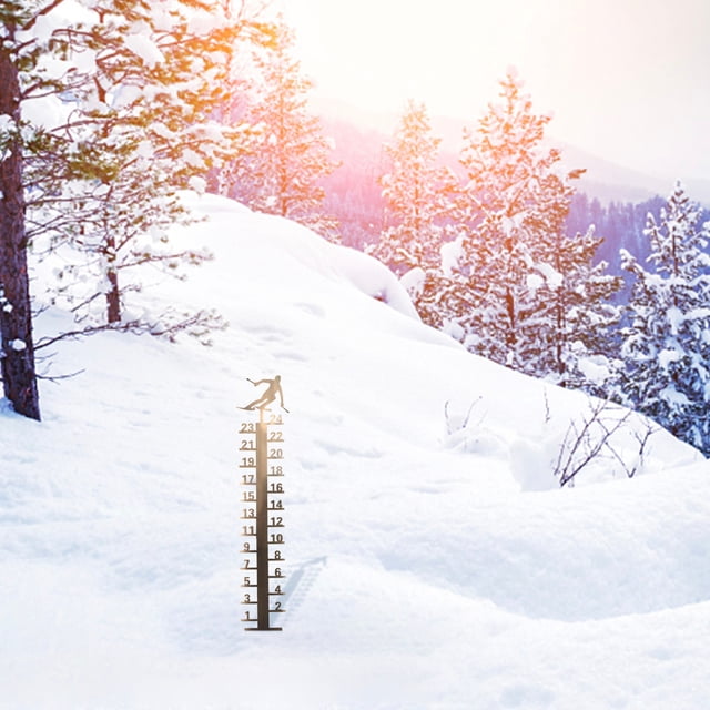 Teissuly Winter 24cm Snow Meter Hand Made Metal Outdoor Garden Snow Meter Garden Decoration Teissuly WER202311011915