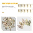 thumbnail image 3 of COMPUKAS 10Pcs Golden Metal Drywall Anchors Self Tapping Screws for Secure Fixing on Plasterboard Walls, 3 of 8