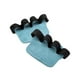 thumbnail image 2 of Guantes de entrenamiento con almohadillas de agarre para levantamiento de pesas, de cuero transpirable y deportivos. Azul y negro, 2 of 9