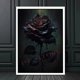 thumbnail image 1 of Póster de pared de arte de la Academia oscura, Victoria Crow, bruja, fantasma, decoración de fondo de Halloween, impresión de imagen gótica, pintura en lienzo, 1 of 4
