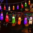 thumbnail image 4 of Halloween Outdoor String Lights,5Pcs Halloween Lighted Hanging Halloween Decorations Halloween Lighted Ghost Hats High-End Performance, 4 of 11