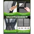 thumbnail image 6 of Magnetic RV Screen Door Curtain for Camper, Curtain Size 33'' x 75'', Travel Trailer, Fifth Wheel and Motorhome, Tear-Resistant Mesh Bug Screen, Self Closing Mosquito Net, Pet Friendly, 6 of 7