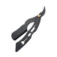 thumbnail image 1 of Maquinilla de afeitar recta, cuchillas negras clásicas, maquinilla de afeitar profesional con acabado para hombres, cuchillas de afeitar de acero inoxidable para hombres, maquinilla de afeit, 1 of 3