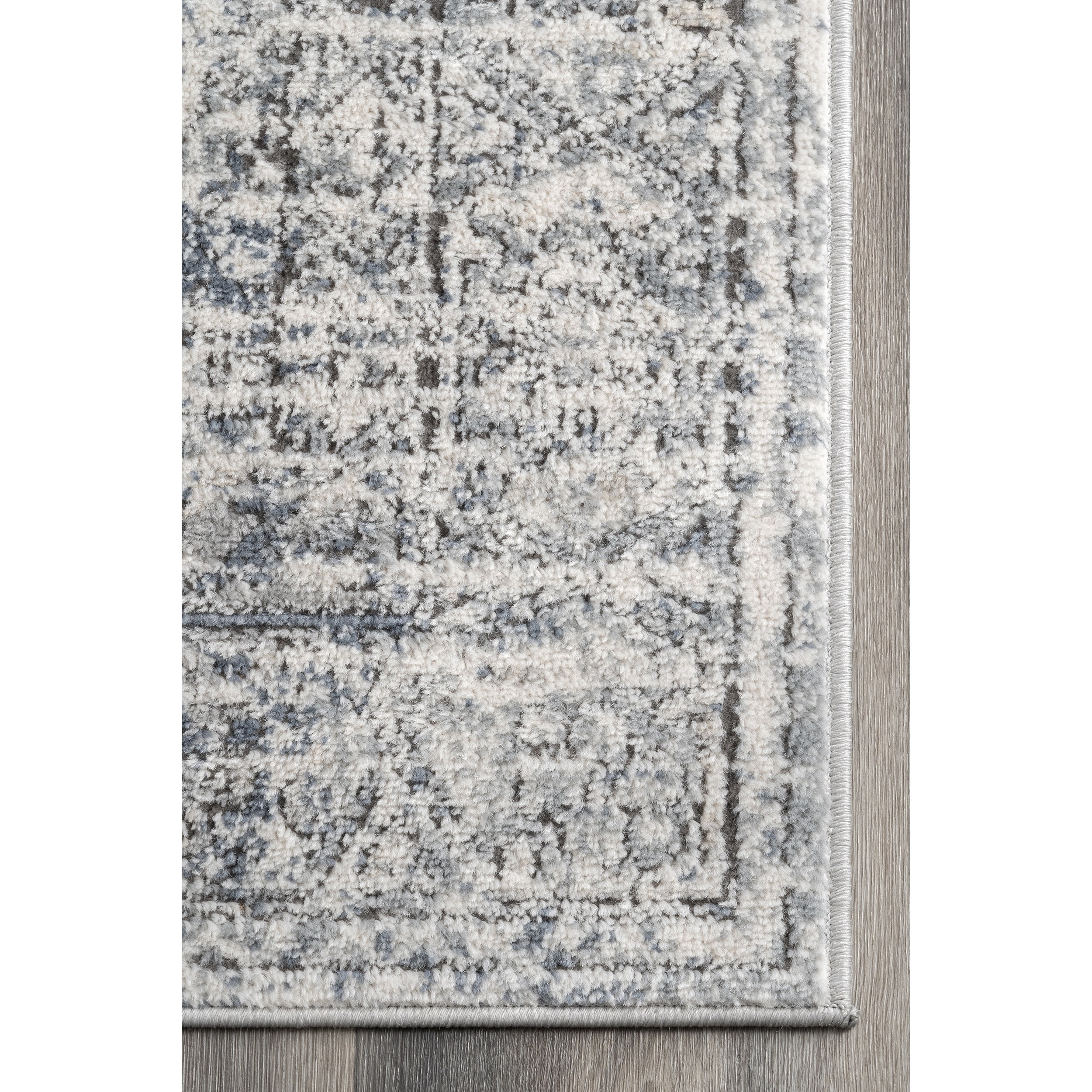 nuLOOM Matisse Distressed Vintage Area Rug, 6' 7" x 9', Blue