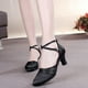 thumbnail image 5 of Zapatos de baile de tango/salón de baile latino de verano para mujer, zapatos de baile profesionales de Salsa con tacón para niñas y mujeres de 3,5/5,5 cm, 5 of 5