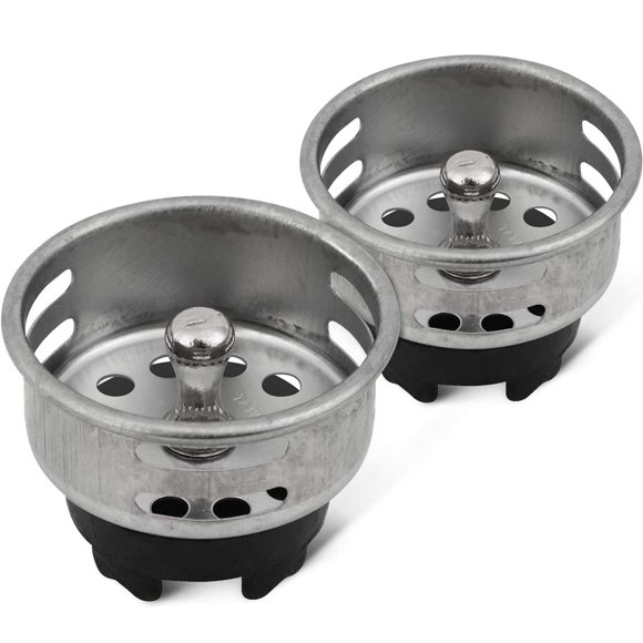 Colador y tapón HIGHCRAFT 97733-2 de acero inoxidable de 3,8 cm